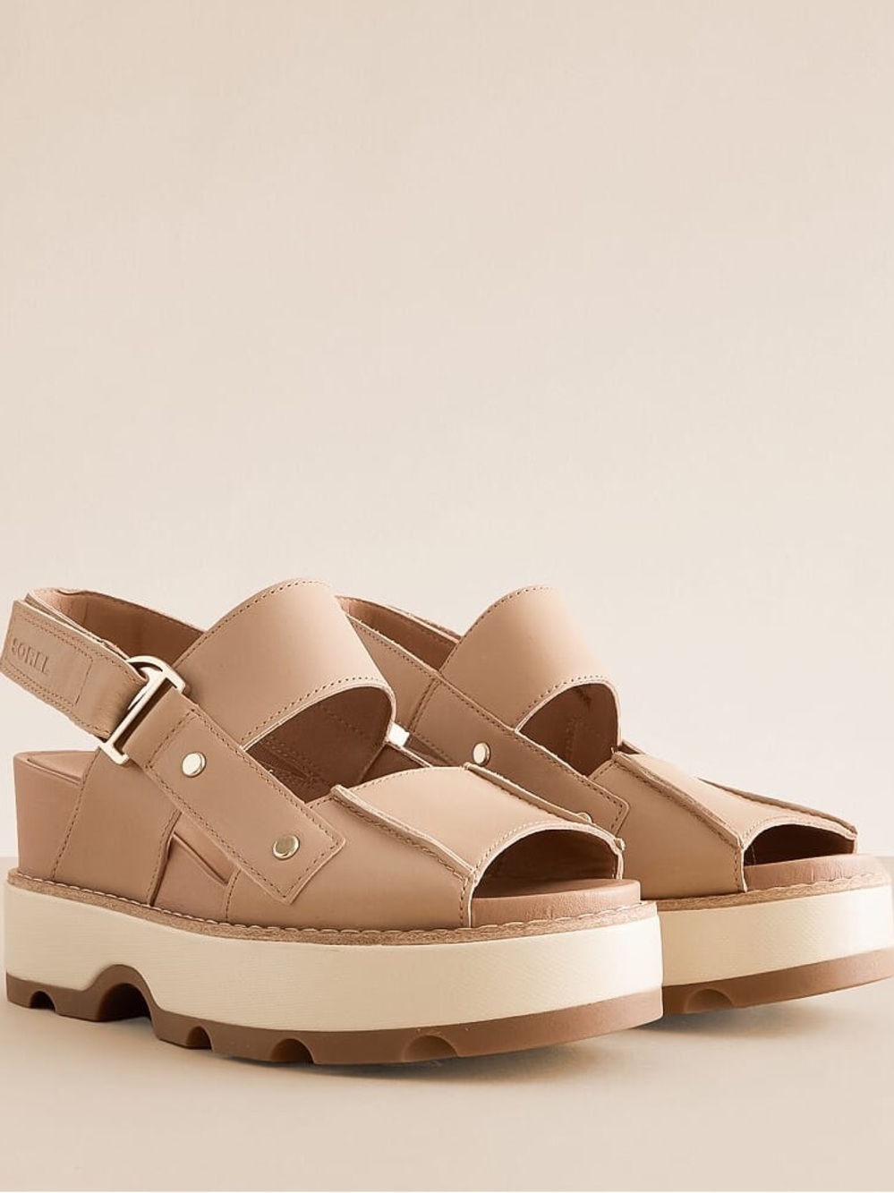 Sorel Joanie IV Wedge Leather Platform Sandal